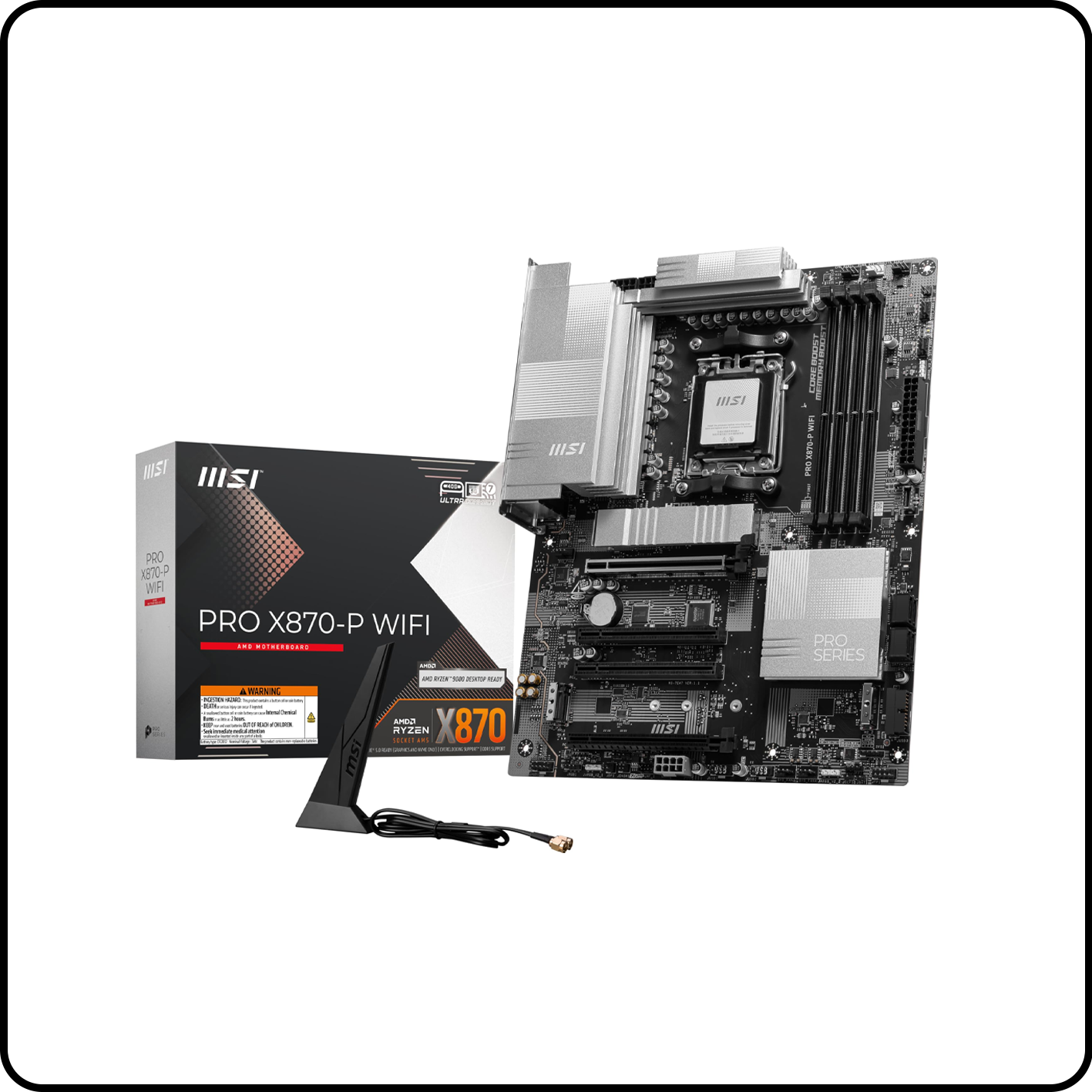 BO MẠCH CHỦ MSI PRO X870-P WIFI (AMD X870, Socket AM5, ATX, 4 khe RAM DDR5)