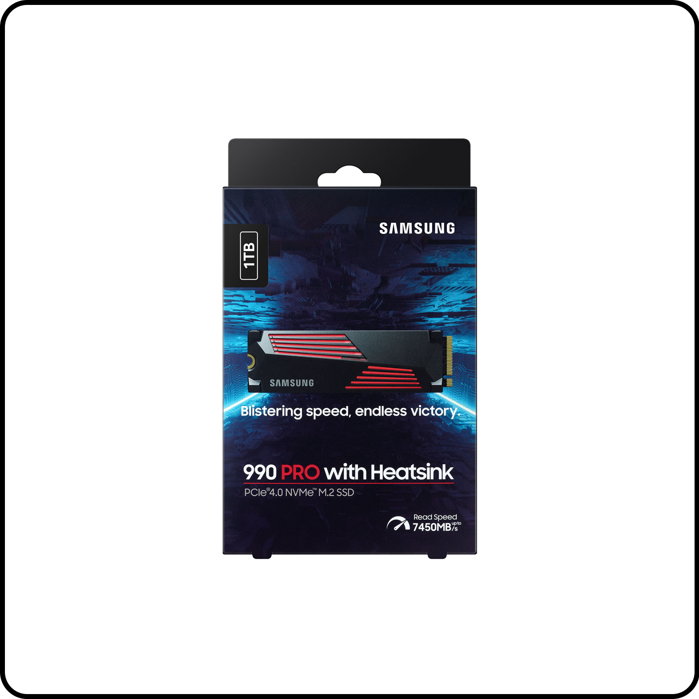 SSD SAMSUNG 990 PRO 1TB HEATSINK M.2 NVME 2280 PCIE GEN4.0 X4 MZ-V9P1T0CW