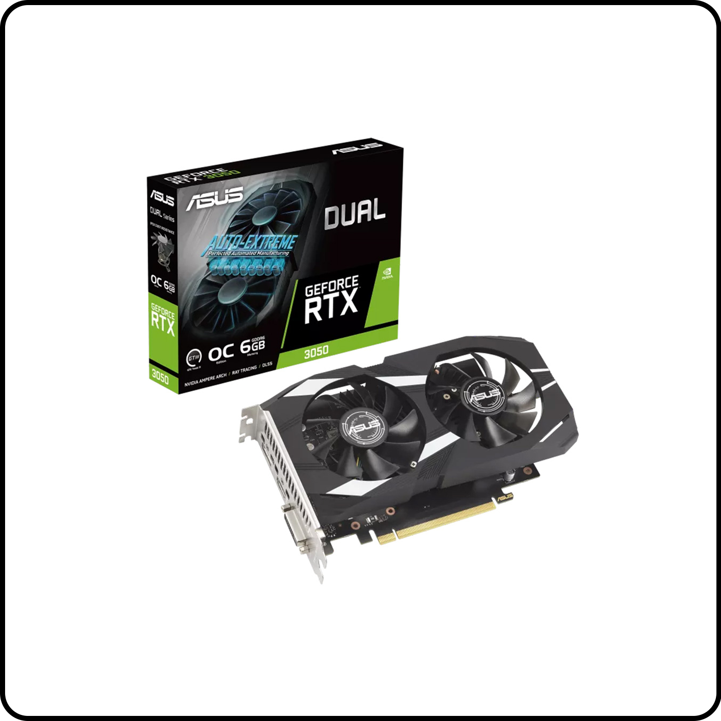CARD MÀN HÌNH NVIDIA GEFORCE RTX 3050 6GB ASUS DUAL OC GDDR6