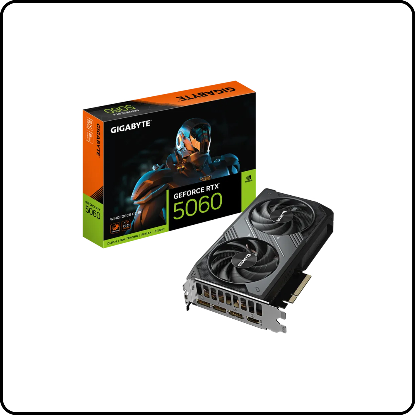 CARD MÀN HÌNH NVIDIA GEFORCE RTX 5060 8GB GIGABYTE WINDFORCE OC GDDR7