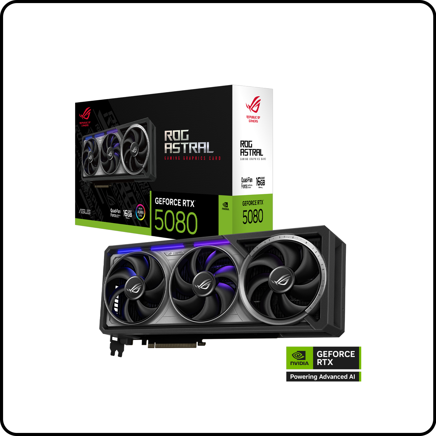 CARD MÀN HÌNH ASUS ROG ASTRAL GEFORCE RTX 5080 16GB GDDR7 OC EDITION