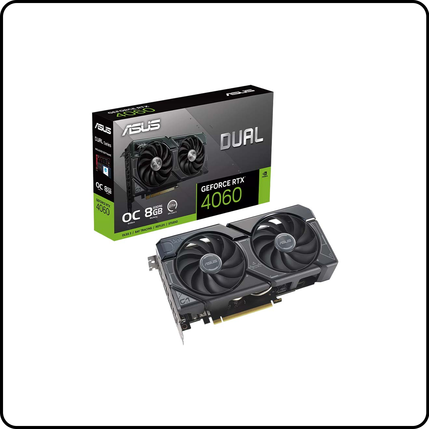 CARD MÀN HÌNH GEFORCE DUAL RTX 4060 OC 8GB V2 (DUAL-RTX4060-O8G-V2)