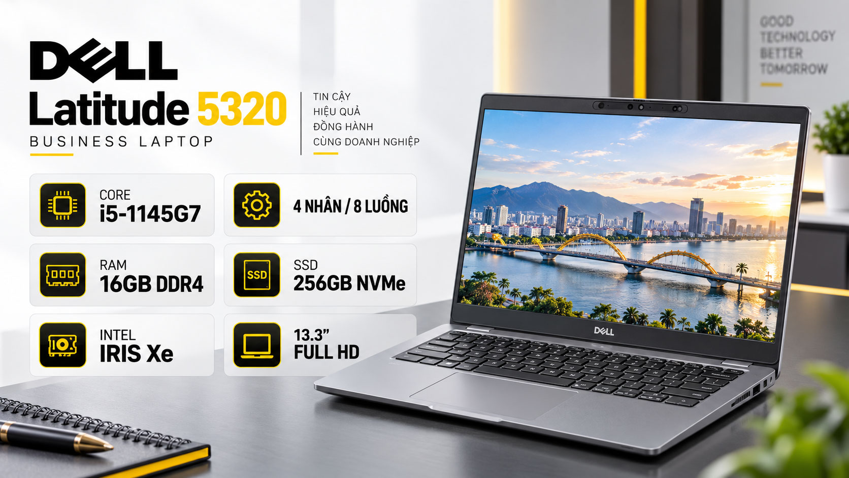 Thông số DELL Latitude 5320 i5-1145G7 16GB 256GB