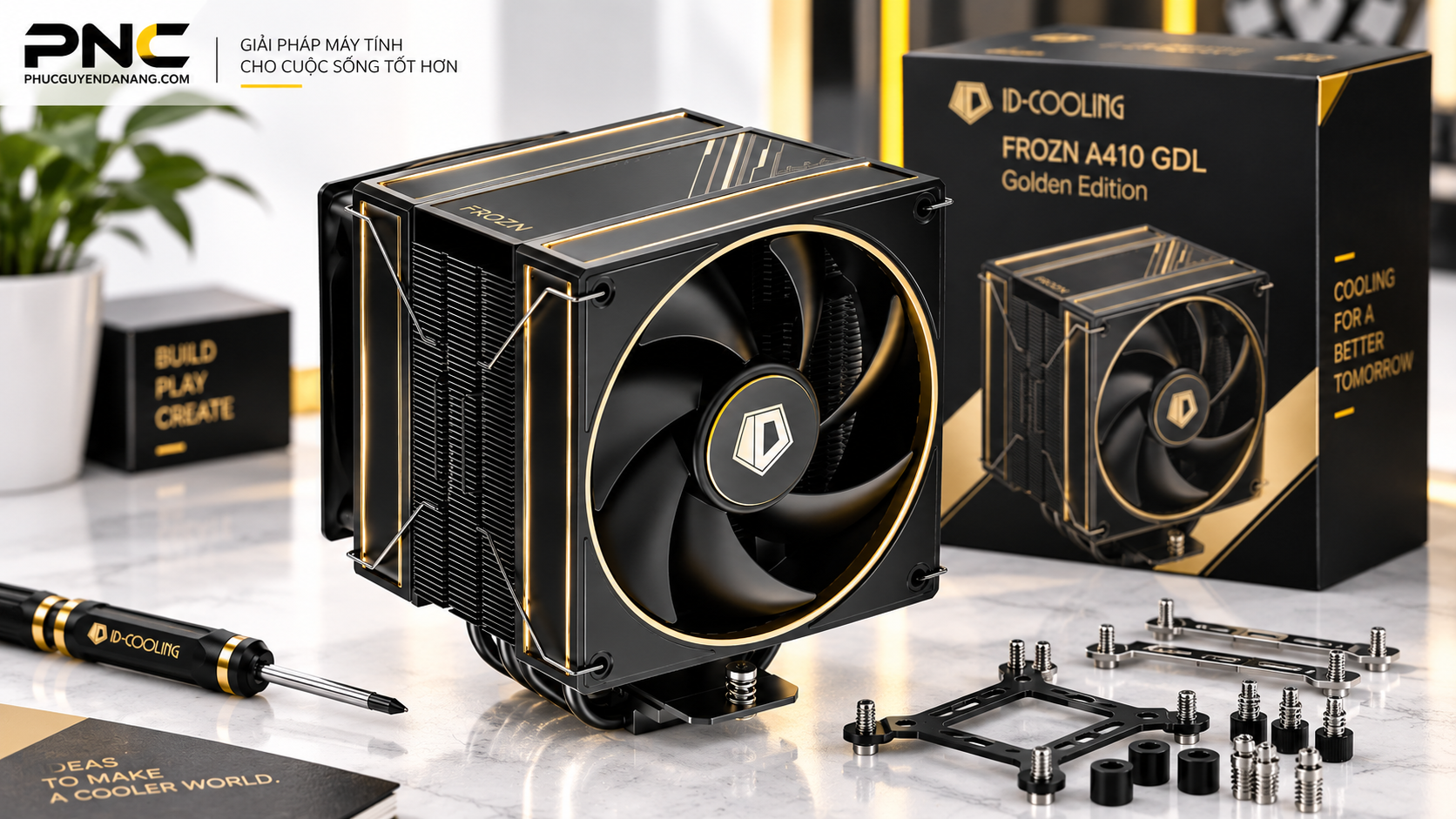 ID-COOLING FROZN A410 GDL Golden Edition 2 fan FDB