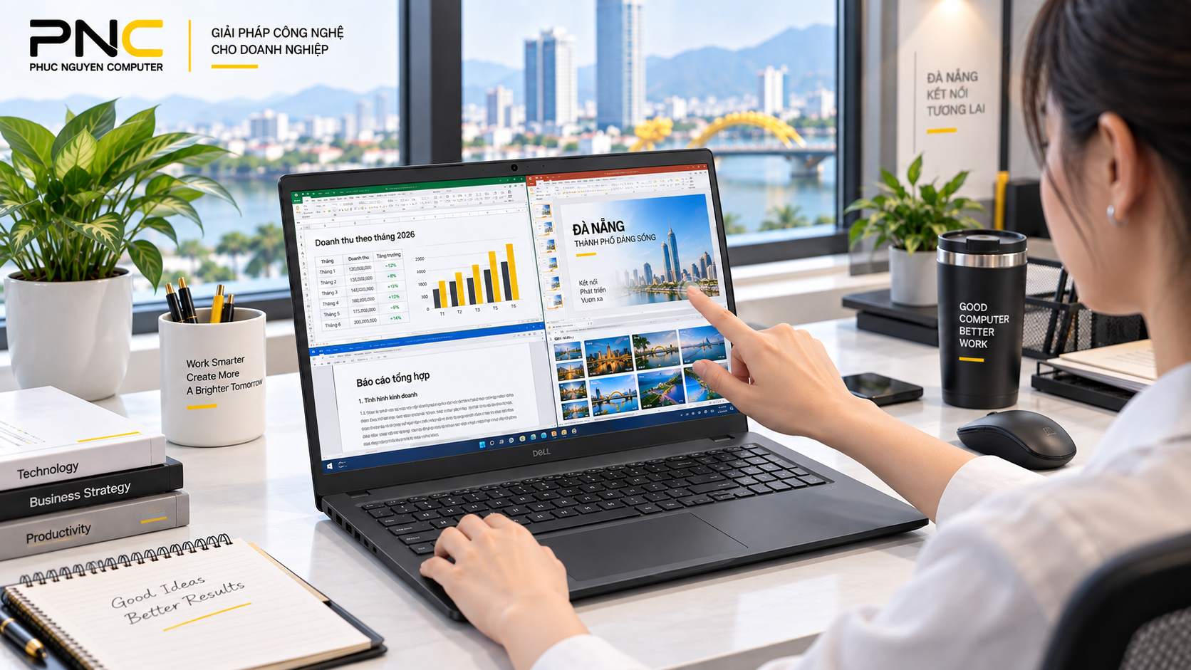 Dell DC15250 16GB laptop cảm ứng văn phòng Đà Nẵng