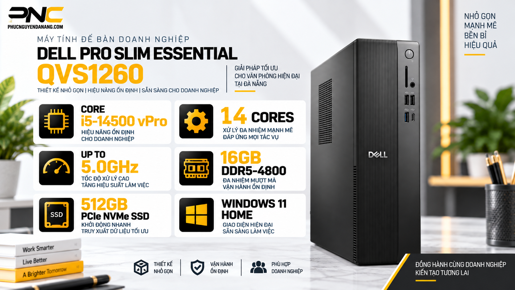Dell QVS1260 Core i5-14500 RAM 16GB DDR5 SSD 512GB