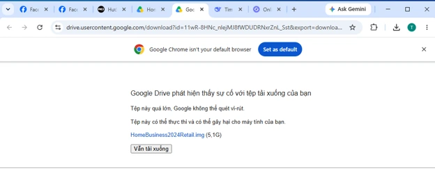 Tải Microsoft Office Home & Business 2024 từ Google Drive về máy tính Windows Sao chép ALT