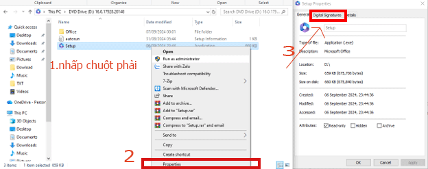Quá trình cài đặt Microsoft Office Home & Business 2024 trên Windows