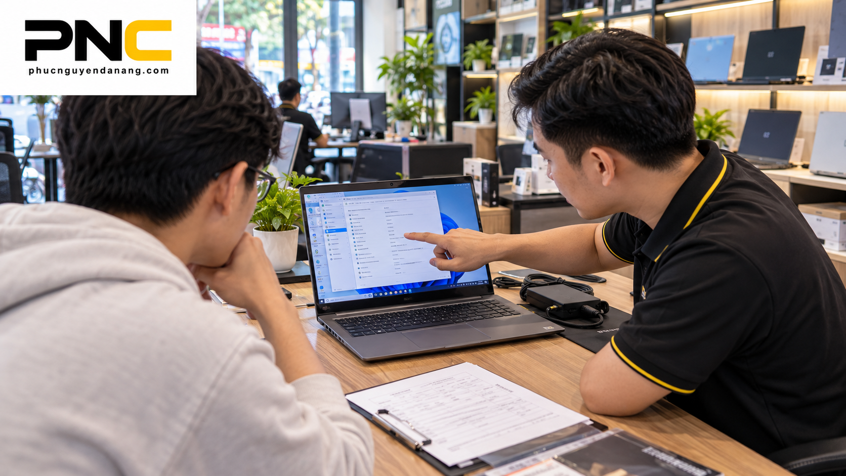 Bàn giao laptop cũ và kiểm tra điều kiện bảo hành tại Đà Nẵng