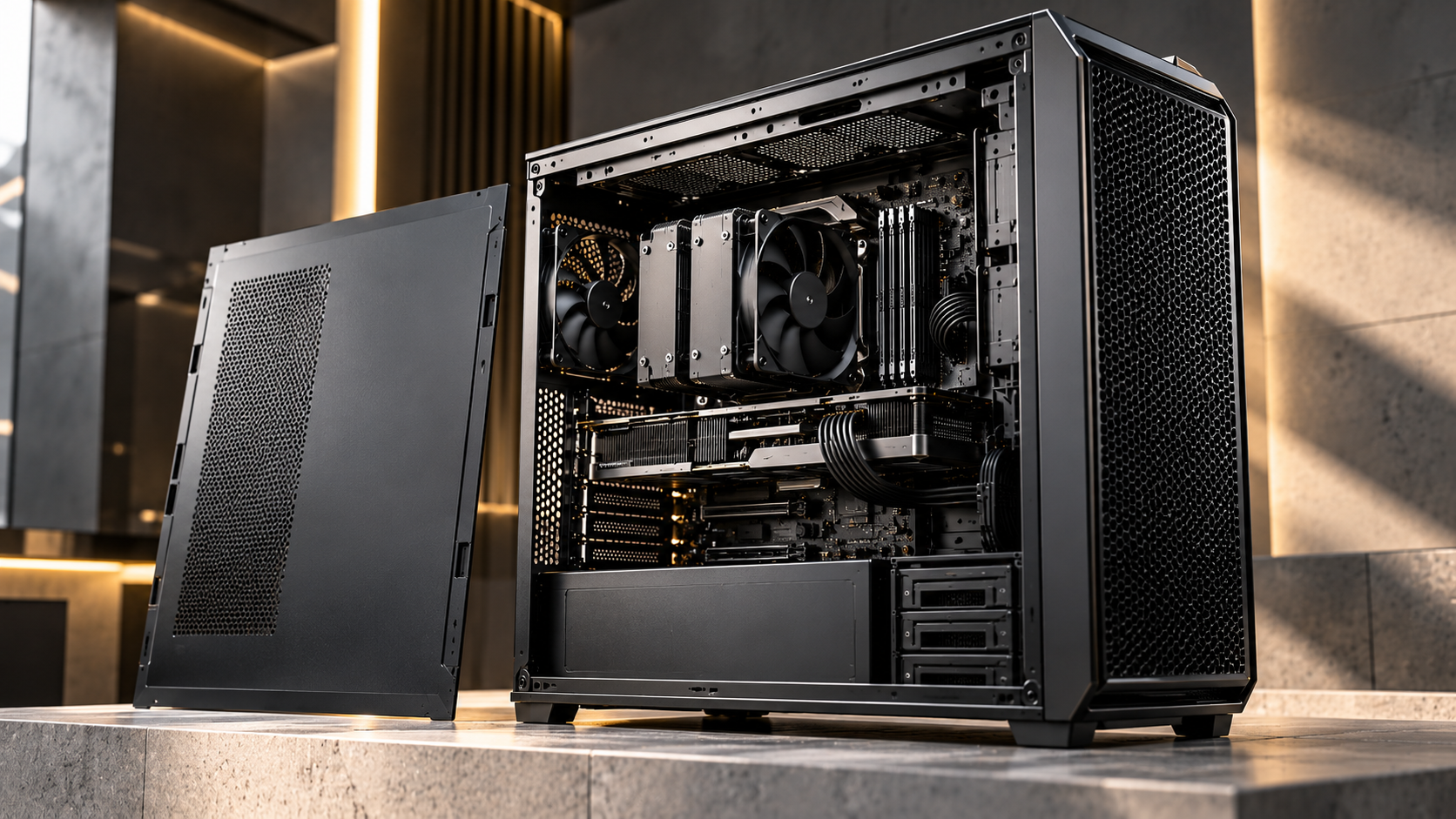 Cấu hình PC Workstation chuyên nghiệp với hệ thống tản nhiệt và khả năng nâng cấp