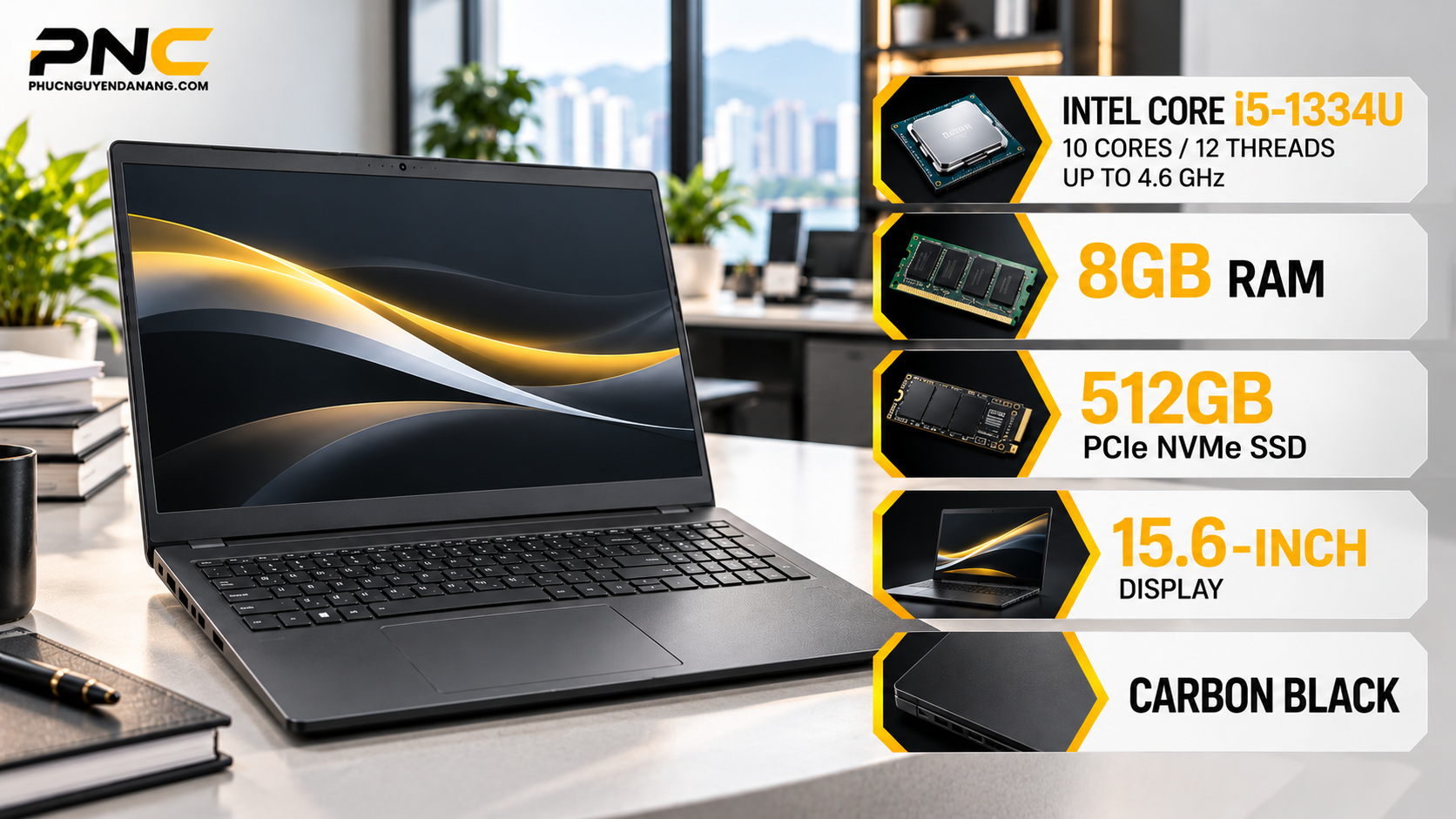 Dell Pro 15 Essential PV15250 cấu hình Core i5-1334U 8GB 512GB