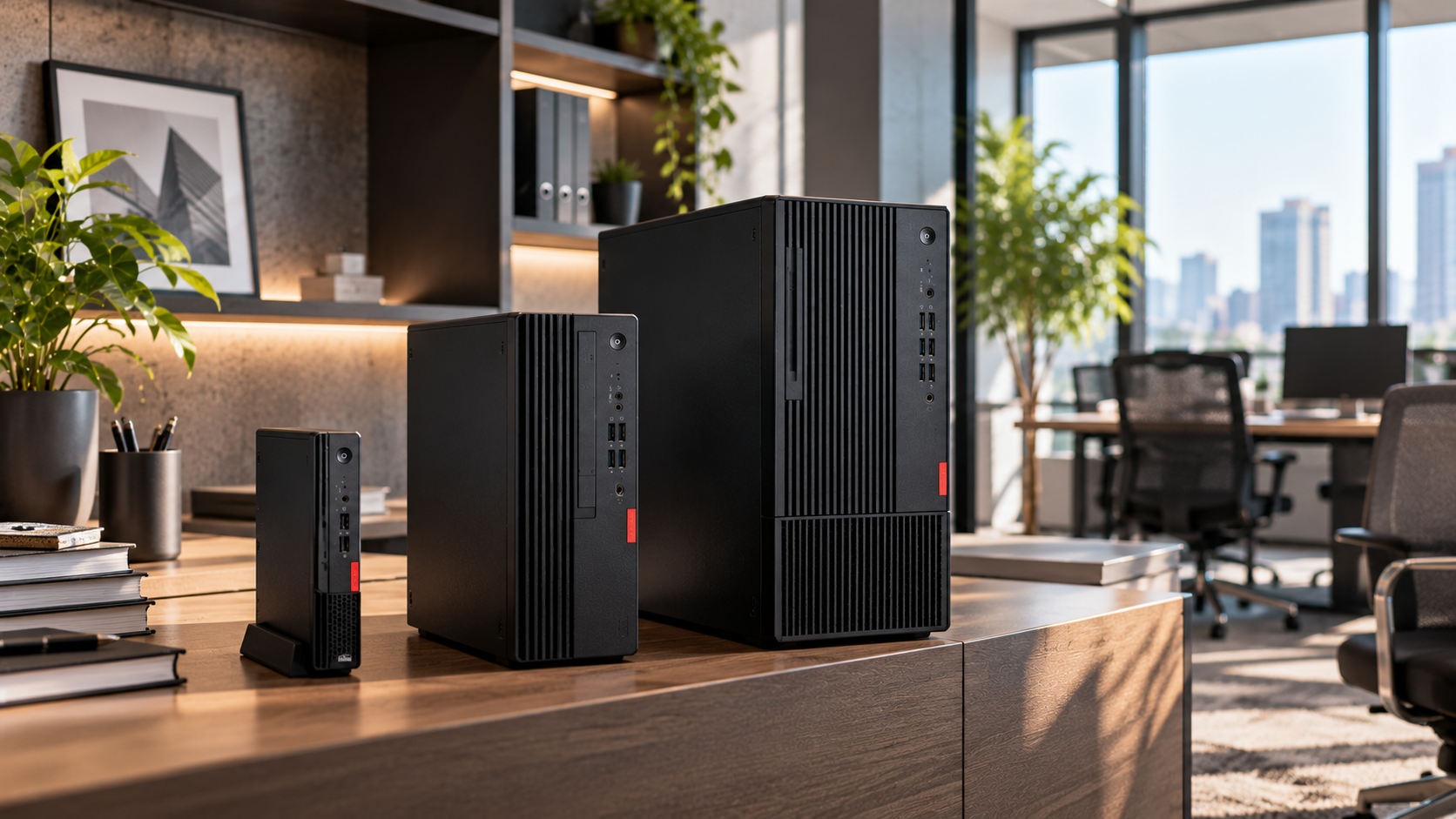 So sánh máy bộ Lenovo ThinkCentre Tiny, SFF và Tower