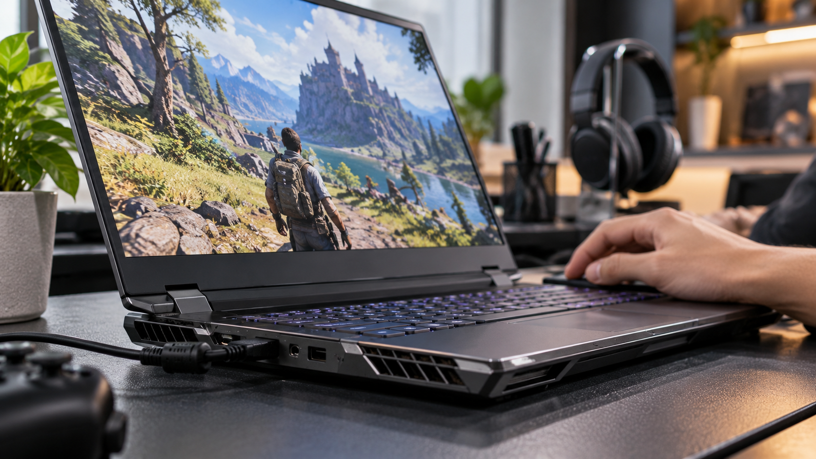 Kiểm tra màn hình và hệ thống tản nhiệt laptop gaming