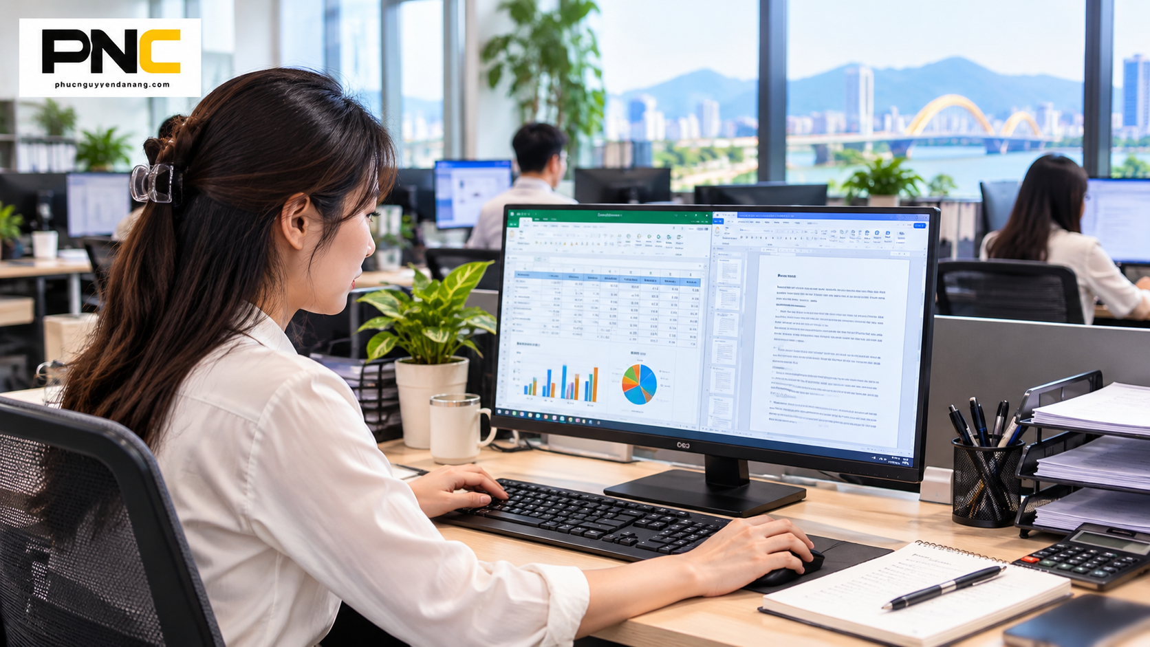 Chọn màn hình văn phòng 24 inch phù hợp cho nhân viên hành chính